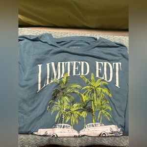 The Limited Blue and Green Short Sleeve Tee